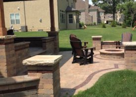 Brick Fire Pit and Patio